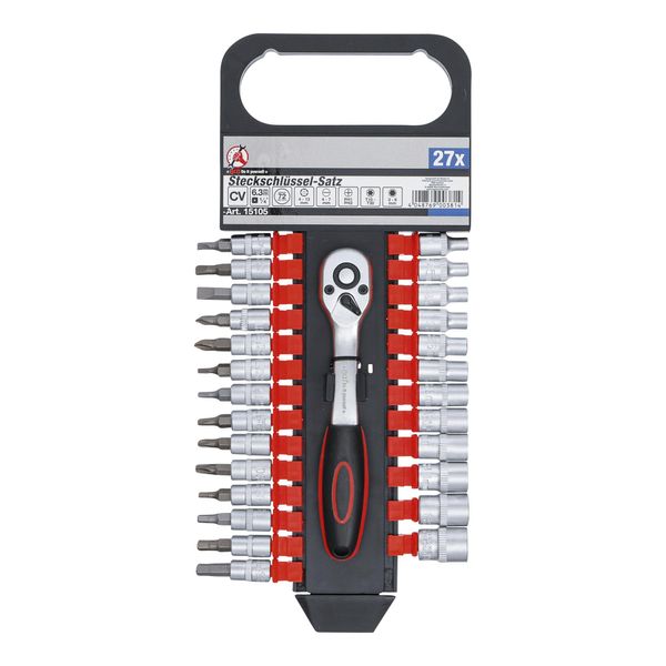Bgs Do It Yourself SteckschlüSsel-Satz Antrieb 6,3 Mm Sw 4 - 13 Mm 27-Tlg. (15105)-image