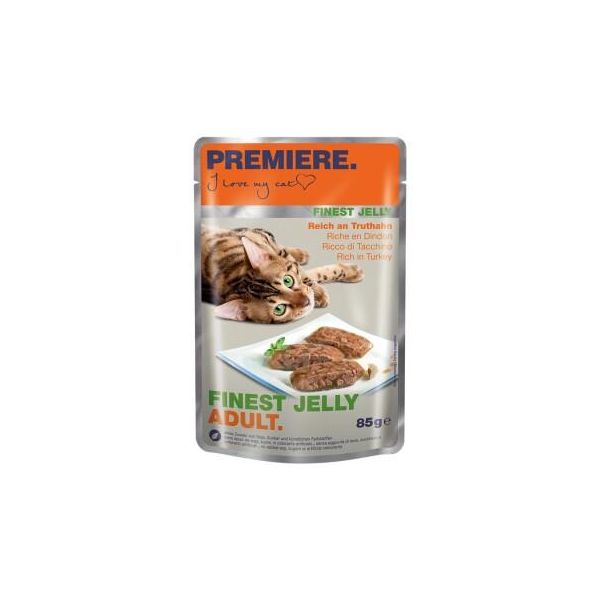 Premiere Finest Nourriture Humide Pour Chat Jelly Adulte Riche En Dinde 22X85 G-image