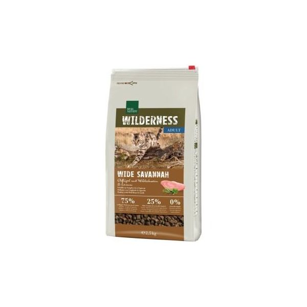 Real Nature Wilderness Adult Wide Savannah Volaille, Sanglier Et Agneau 2,5 Kg-image