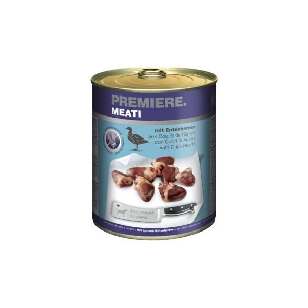 Premiere Meati Nourriture Humide Pour Chien, Adulte, CœUr De Canard 24X800 G-image