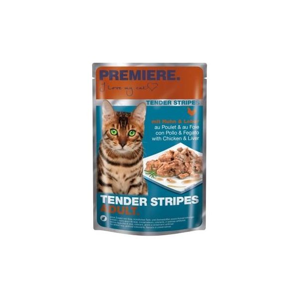Premiere Tendres Strips Poulet Et Foie 112X85 G-image