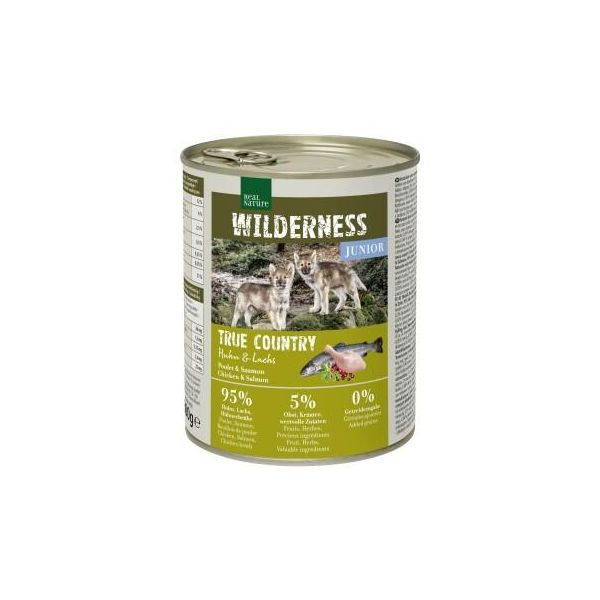Real Nature Wilderness Junior True Country Huhn & Lachs 24X800 G-image