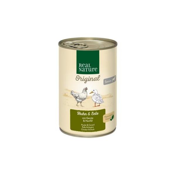 Real Nature Senior Poulet Et Canard 12X400 G-image