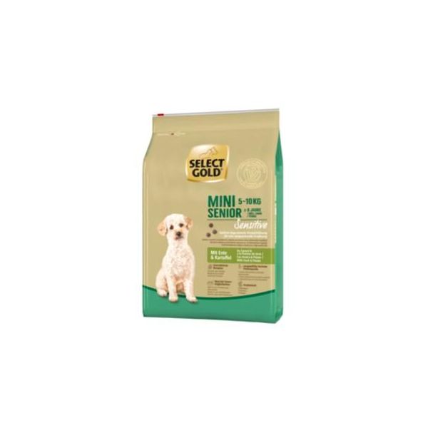 Select Gold Sensitive Croquettes Chien Senior Mini Canard Aux Pommes De Terre 4 Kg-image