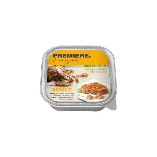 Premiere Adult Gelee Saumon 16 X 100 G Riche En Poulet 64X100 G-image