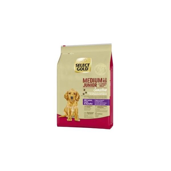 Select Gold Sensitive Croquettes Chiot Medium Agneau Au Saumon & Aux Pommes De Terre 4 Kg-image