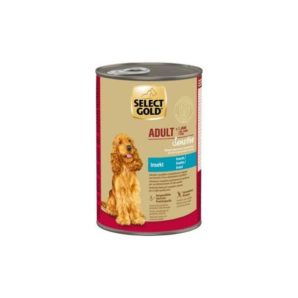 Select Gold Nourriture Humide Pour Chien Sensitive Adult Insectes 6X400 G-image