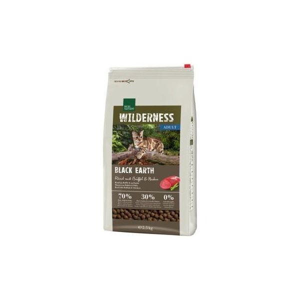 Real Nature Wilderness Black Earth Adult BœUf, Buffle Et Poulet 2,5 Kg-image