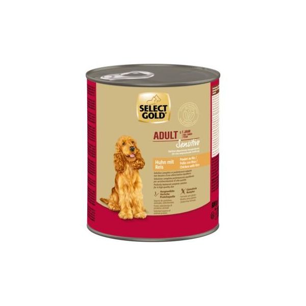 Select Gold Sensitive Nourriture Humide Adult Poulet Au Riz 24X800 G-image