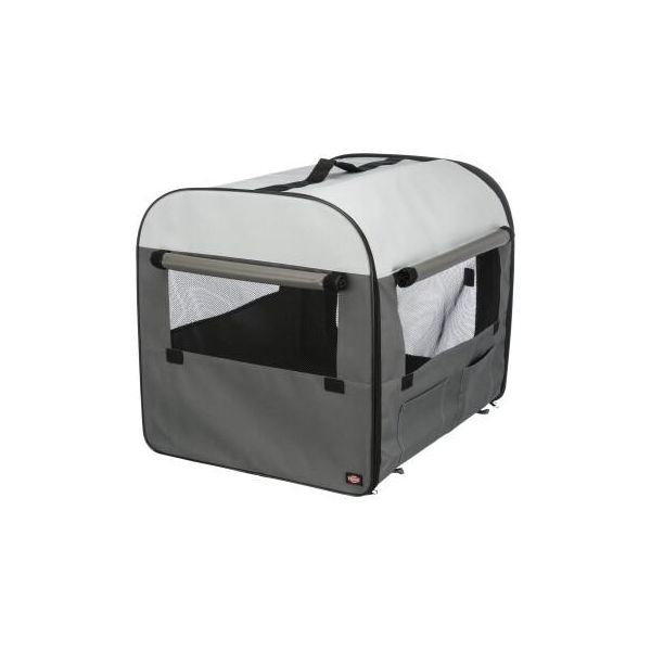 Trixie Box De Transport Souple Basic Gris Foncé/Gris Clair S-image