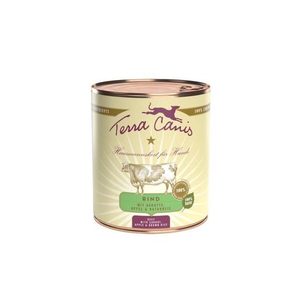 Terra Canis Classic Adult BœUf Aux Carottes, Pomme Et Riz Naturel 6X800 G-image