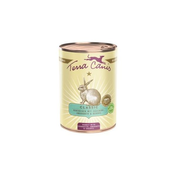 Terra Canis Nourriture Humide Pour Chien Classic Adulte Lapins 6X400 G-image