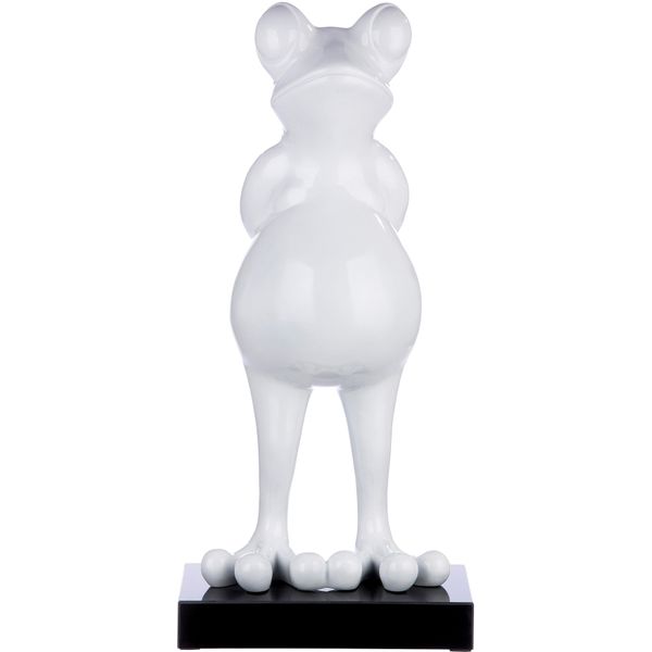 Tierfigur Casablanca BY Gilde "Skulptur Frosch Weiß", Weiß, B:32Cm H:68Cm T:30Cm, Kunstharz, Dekofiguren-image