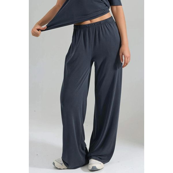 Elastische Bund Gerade Geschnittene Modal-Hose-image