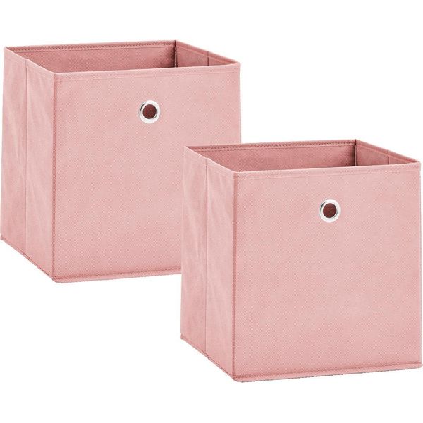Aufbewahrungsbox zeller Present, Rosa, B:28Cm H:28Cm T:28Cm, Vlies, Aufbewahrungsboxen, Aufbewahrungsbox, Faltbar Und Schnell Verstaut-image
