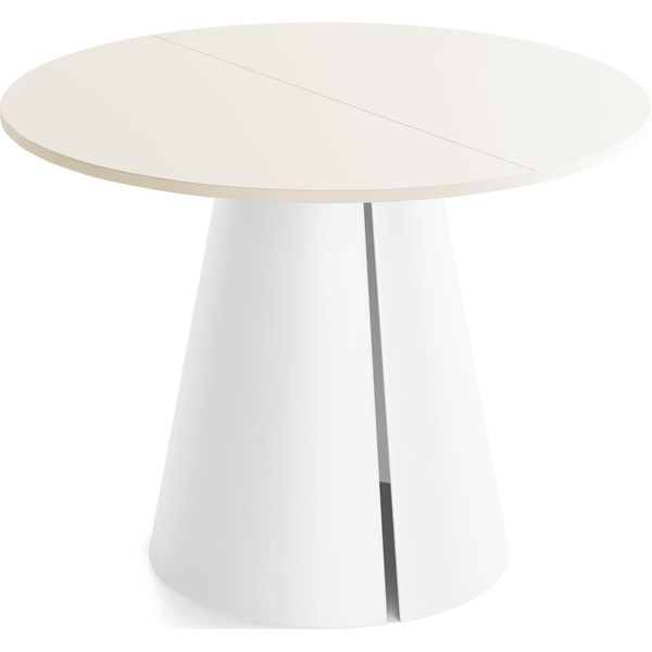 Esstisch Lamio Runder Ausziehbarer, Beige Cashmere 100-180/100/76 Cm-image