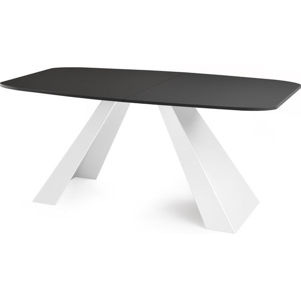 Esstisch Monte Weiß Rechteckig Ausziehbar, Schwarz 160-200/80/76 Cm-image