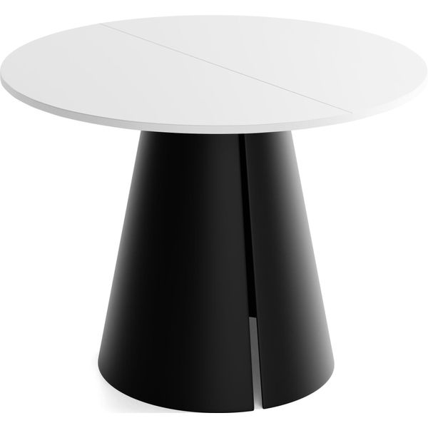 Esstisch Lamio Runder Ausziehbarer, Weiß 100-180/100/76 Cm-image