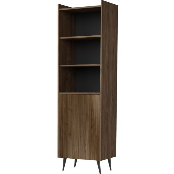 Regal Arysa In Braun Walnuss Holzoptik 52/182/41 Cm-image