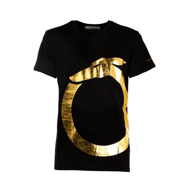 Herren T-Shirt Mit Kurzen ÄRmeln Und Einfarbigem Rundhalsausschnitt Mit Druck-image