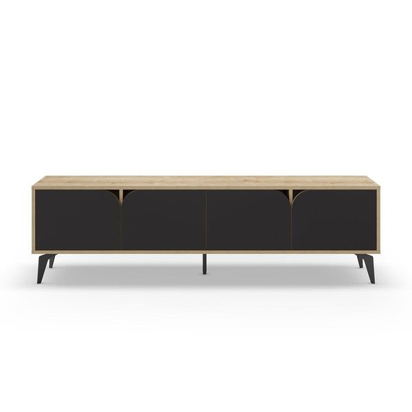 TV-MÖBEL 4 TüRen Mit MetallfüßEn B180 Cm - Flora-image
