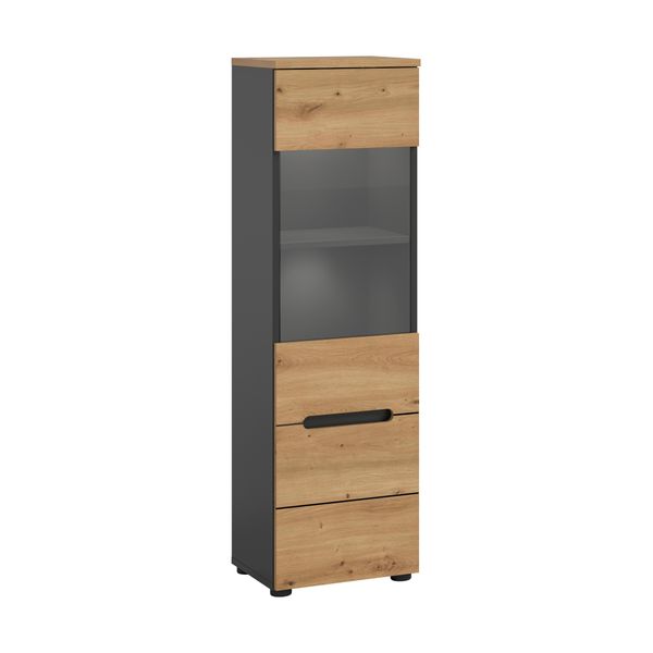 Vitrine Canu Eiche, Grau-image