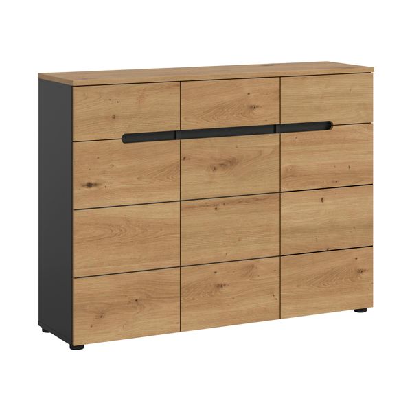 Schuhschrank Canu Eiche, Grau-image