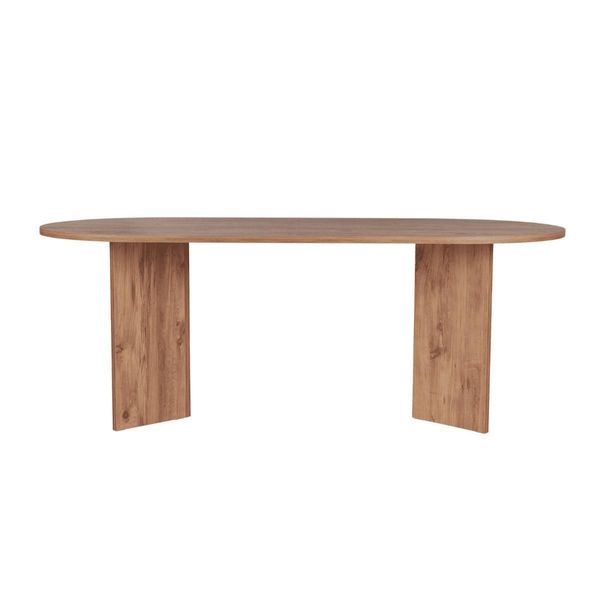 Esstisch Mit Ovaler Tischplatte L200 Cm 90/200/75 Cm-image