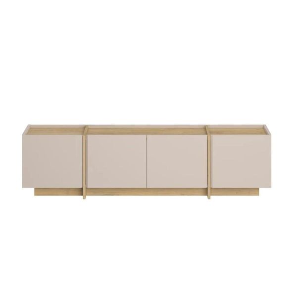 TV-MÖBEL Mit 4 TüRen In Kaschmir- Und Eiche-Dekor 180/35/46 Cm-image