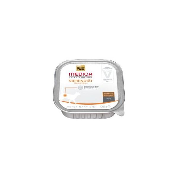 Select Gold Medica RéNal Barquettes De PâTéE Chat Adulte Dinde 16X100 G-image