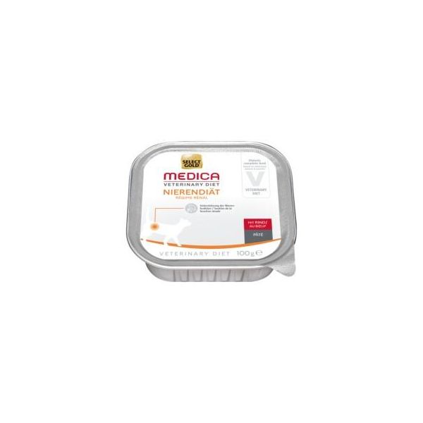 Select Gold Medica RéNal Barquettes De PâTéE Chat Adulte BœUf 16X100 G-image