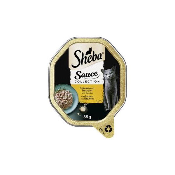 Sheba Nourriture Humide Pour Chat Sauce Collection à La Dinde Et Aux LéGumes 22X85 G-image