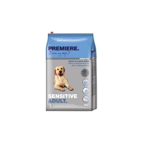 Premiere Croquettes Sensitive Pour Chien Adulte Saumon 4 Kg-image