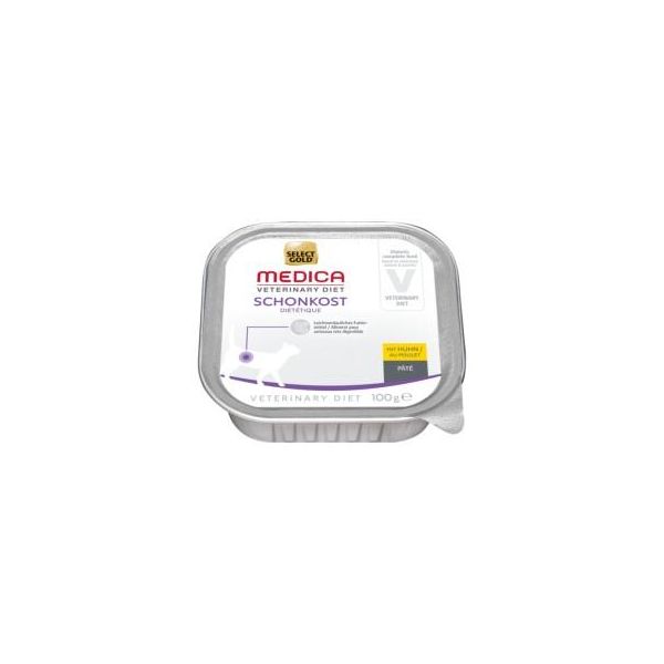 Select Gold Medica DiéTéTique Barquettes De PâTéE Chat Adulte Poulet 16X100 G-image