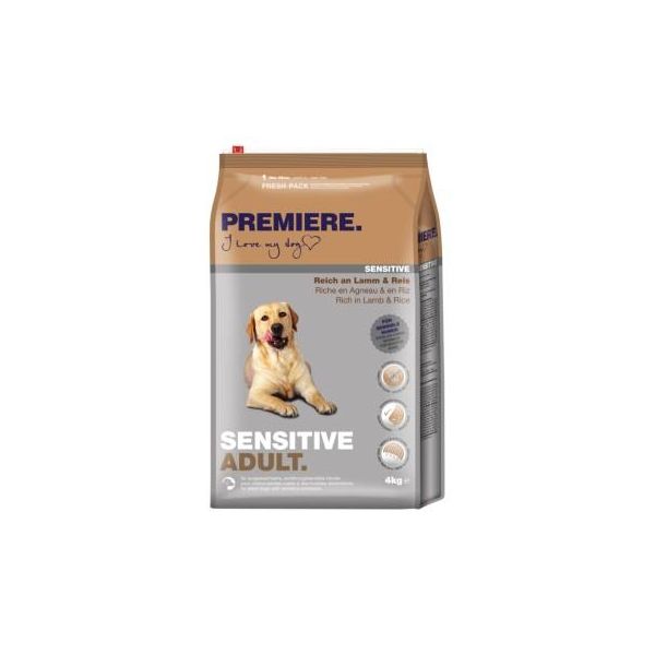 Premiere Croquettes Sensitive Pour Chien Adulte Agneau 4 Kg-image