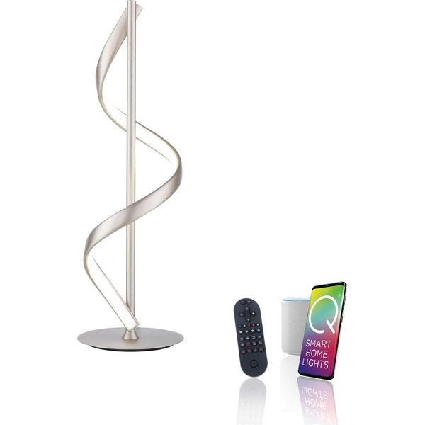 Led Tischleuchte "Q-SWING", Stahlfarben, 1, Ø 15,5Cm H: 50Cm, 1 Stk., Neuhaus Q Smart Home Lights, Leuchten, Led Tischleuchte-image