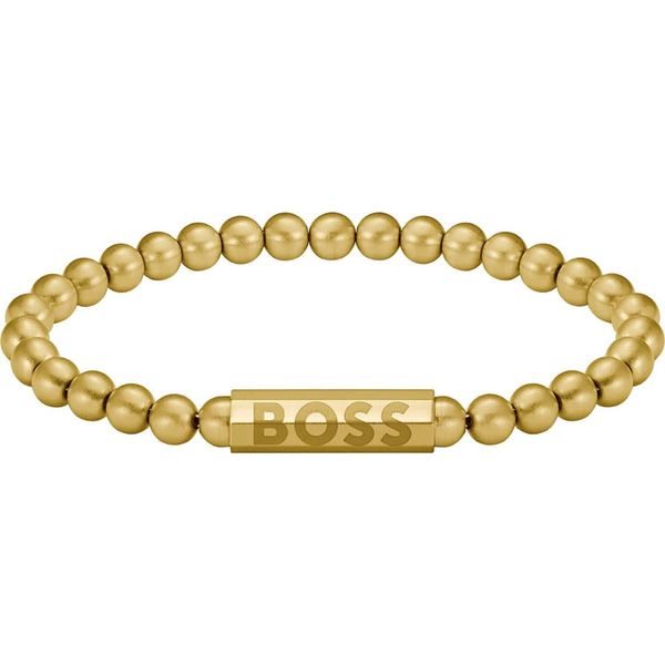 Armband Boss "Sphere" Gr. M, Gold (Gelbgoldfarben), ArmbäNder, Herren, M, Edelstahl, Armband-image