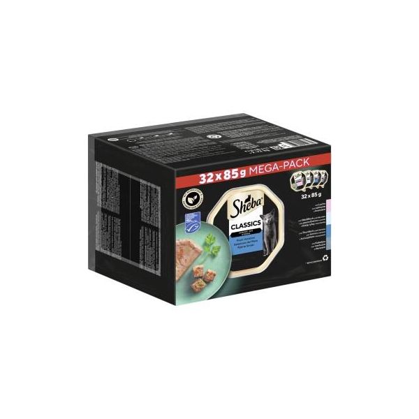 Sheba Multipack Classics En PâTé De Poisson Variation 32 X 85 G-image