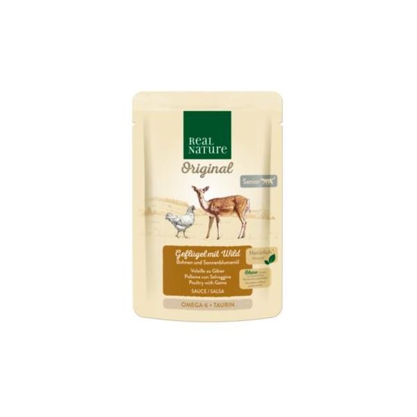 Real Nature Original Nourriture Humide Pour Chat, Senior Volaille Au Gibier 12X85 G-image