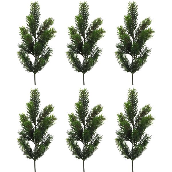 Winterliche Kunstpflanze Creativ Green "Weihnachtsdeko", GrüN, H:50Cm, Kunststoff, Kunstpflanzen, Zweig Benadelt, 6 StüCk Im Set-image