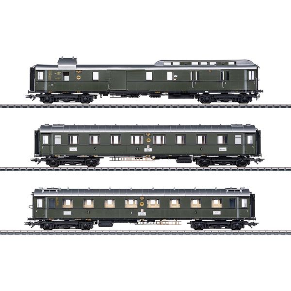 Personenwagen MÄRklin "Schnellzugwagen-Set Fd 226 Zur Baureihe 01 - 42490", GrüN, Modelleisenbahn-Fahrzeuge, Kinder, Kunststoff, Metall, Mit Licht-image