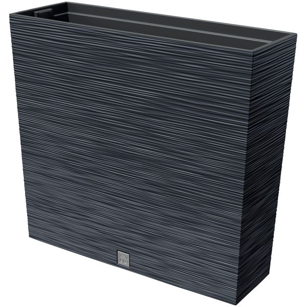 Blumentopf Prosperplast "Furu Ca", Grau (Anthrazit), B:18Cm H:49,8Cm T:58Cm, Kunststoff, PflanzgefäßE-image