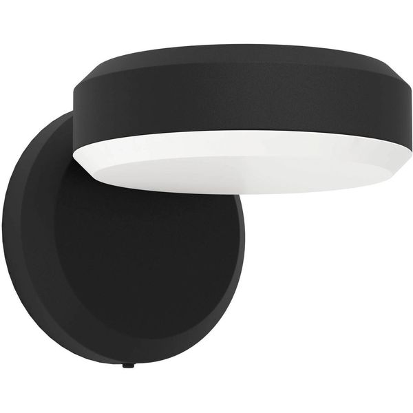 Eglo Wandleuchte "Fornaci Wandlampe, AußEnleuchte Hauswand, Metall Und Kunststoff, IP54", Schwarz, 3, H: 13,5Cm, 1 Stk., Leuchten, Wand-/Deckenleuchte - L16 X H13,5 X AL19 Cm - Schwarz - 3X3,6W Inkl., Wandleuchte-image