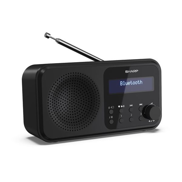 Sharp DR-P420 Tokyo Dab+ Digitalradio Bluetooth Lautsprecher UKW DAB Wecker Dual-Alarm Schwarz-image