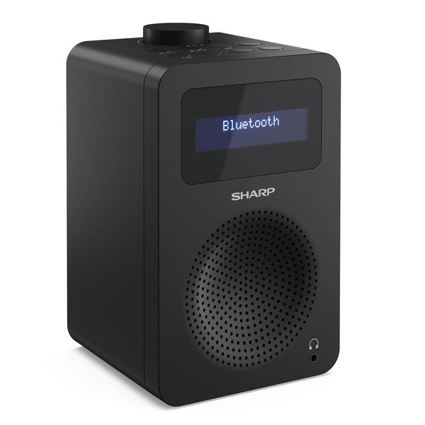 Sharp DR-430 Tokyo Dab+ Digitalradio Bluetooth Lautsprecher UKW DAB Wecker Dual-Alarm, Schwarz-image
