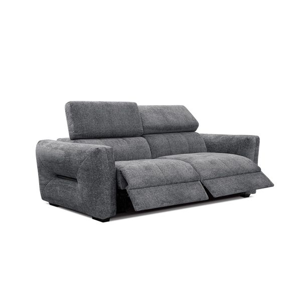 Sofa Calvera 3-Sitzer Mit 2 Relaxfunktionen, Graphitfarben-image