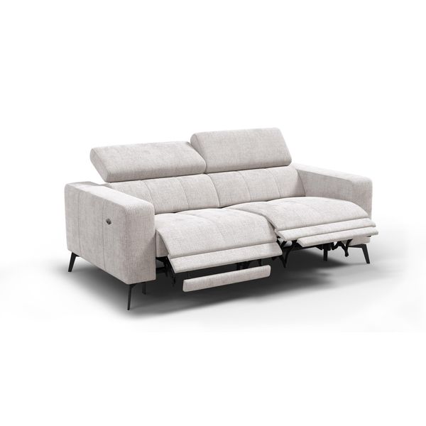 Relaxsofa Morello 3-Sitzer, Creme, 2 X Relax Zero Gravity-image