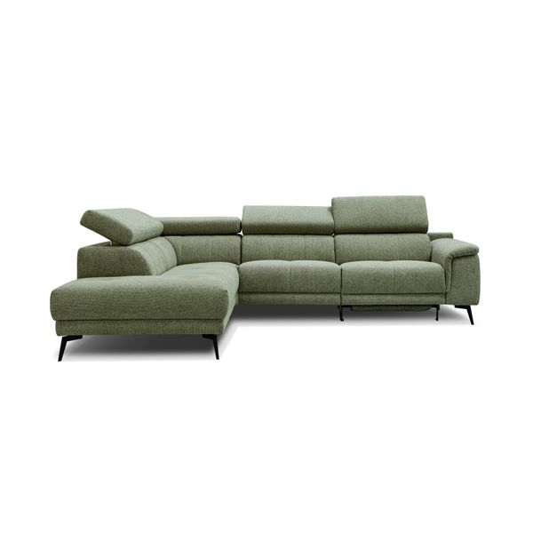 Ecksofa Fiero 5-Sitzer Mit 1 Relaxfunktion, OlivgrüN-image