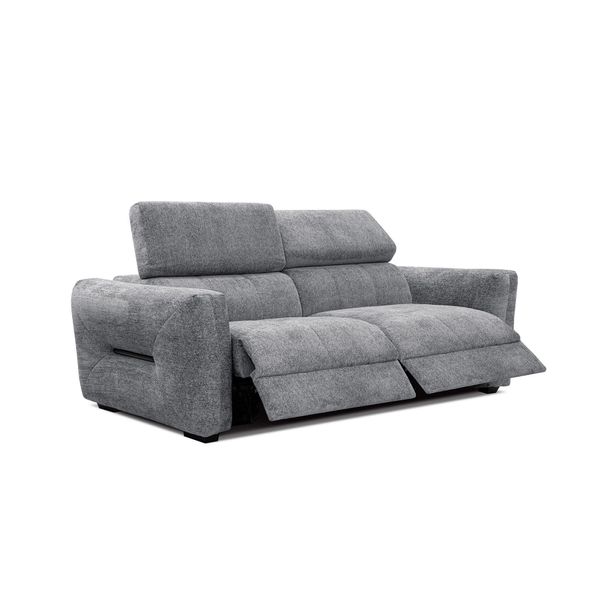 Sofa Calvera 3-Sitzer Mit 2 Relaxfunktionen, Grau-image