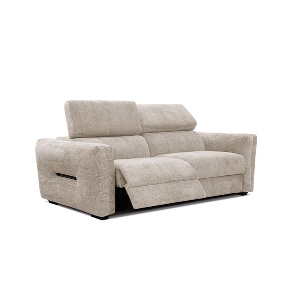 Sofa Calvera 3-Sitzer Mit 1 Relaxfunktion, Ecru-image